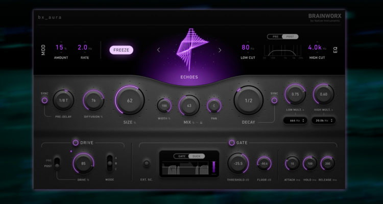 Brainworx bx_aura A Prueba: Cinco reverbs, efecto gate/ ducking, distorsión, ¡y todo bien sincronizado!