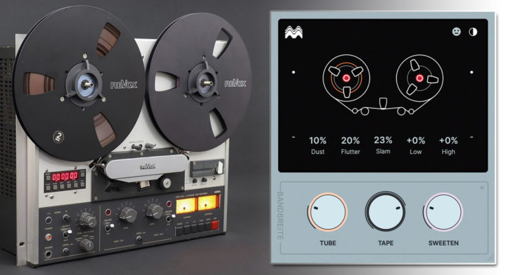 El simulador de cinta Bandbreite (VST/ AU) recuerda a OP-1 con su toque analógico de saturación a válvulas