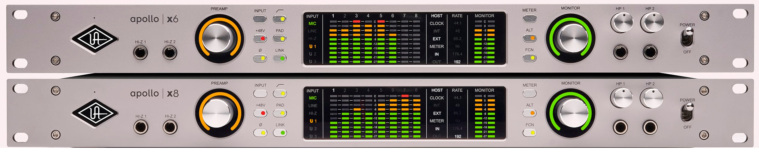 Nuevos interfaces Universal Audio Apollo X 2 GEN X6 y X8