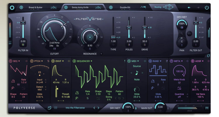 Filterverse 1.0 es "el multifiltro plugin más musical y potente hoy disponible" dicen desde Polyverse Music