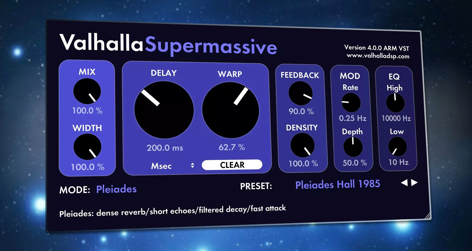 Nuestro favorito Valhalla Supermassive 4 es el plugin de reverb gratis que debe estar en tu arsenal