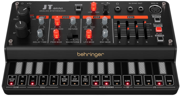 Behringer JT Mini ofrece tonos polifónicos analógicos inspirados en el clásico Roland Jupiter-8 por sólo 98€