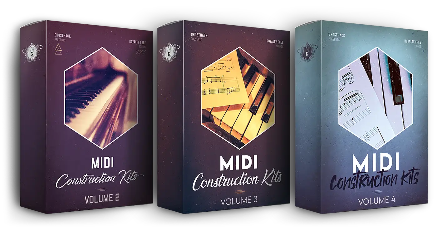 Una enorme colección de librerías MIDI con kits de construcción musical: The Ultimate MIDI Bundle Volume 2 de Ghosthack