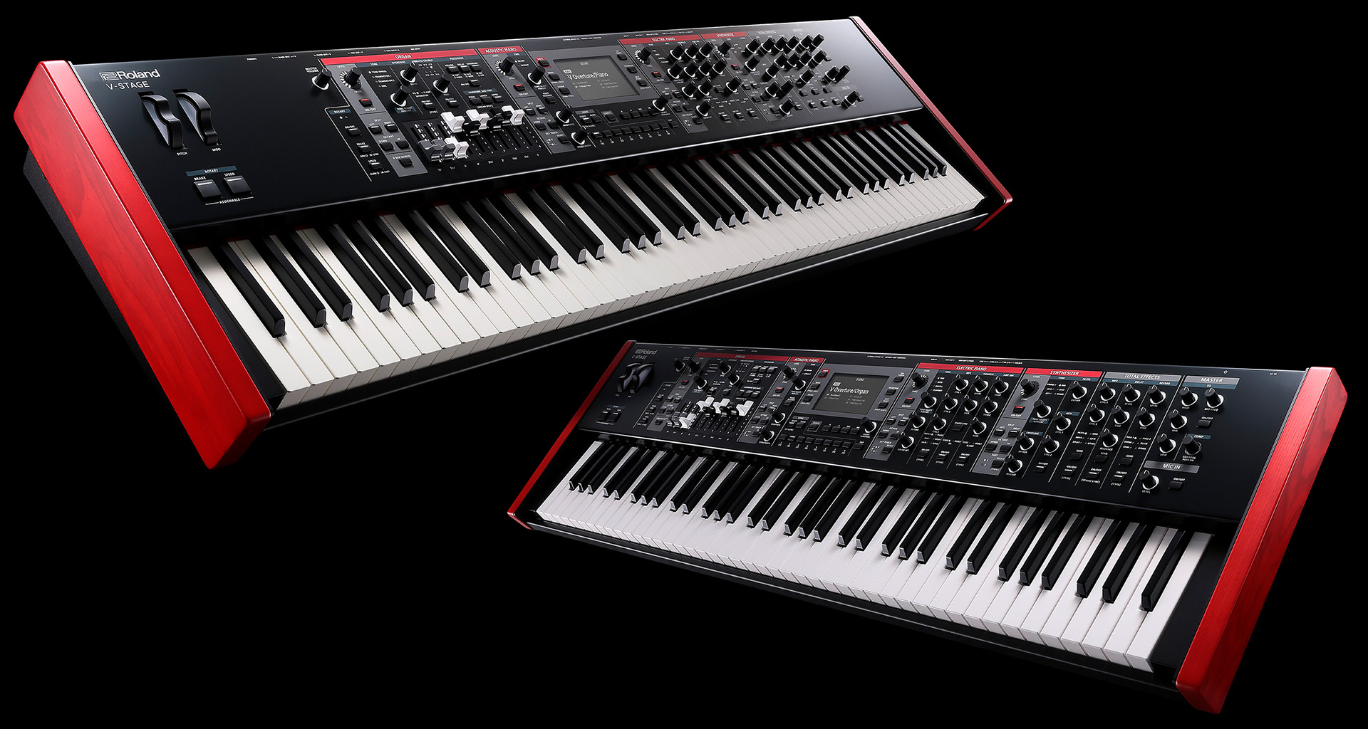 V-STAGE inaugura la nueva gama de teclados Roland de directo con cuatro generadores y 76/88 teclas