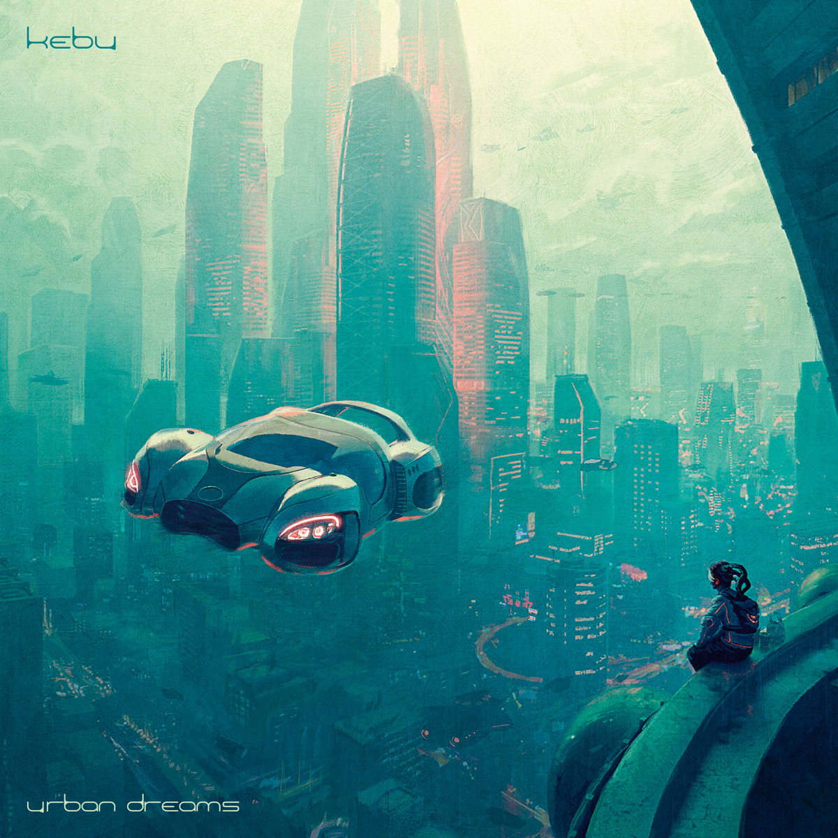 Portada del álbum Urban Dreams de KEBU, disponible en su Bandcamp oficial (vinilo, digital)